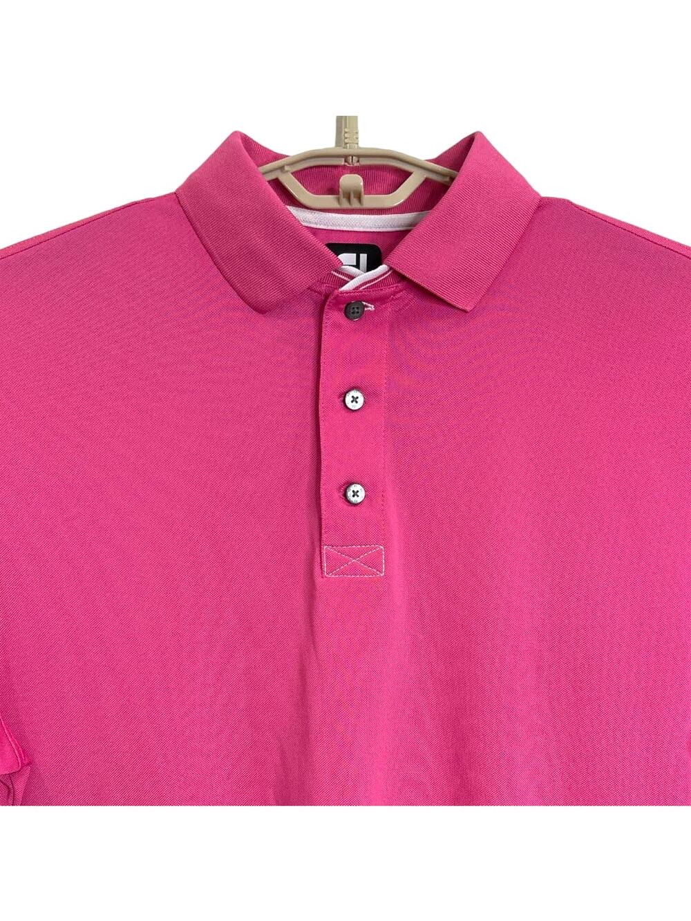 FootJoy Men Performance Golf Polo Shirt PINK Size Large NEW